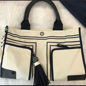 Tory Burch sporty canvas tote bag